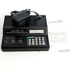 Realistic Pro 57 Police Scanner Receiver Radio Shack 20-126 w/Power NO ANTENNA